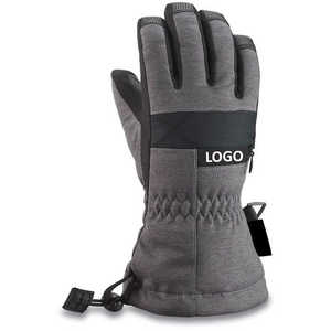 Fournisseur direct d'usine, gants de snowboard et de ski pour hommes sur mesure, cuir de haute qualité, imperméables, isolés, respirants, doigts entièrement couverts - Product Image 6