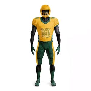 Nuevos conjuntos de ropa deportiva corta personalizada para hombre, bordado por sublimación Digital transpirable para equipos de fútbol americano, venta al por mayor - Product Image 3