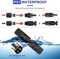 Kit de Herramientas para Crimpado de Cables Solares 2.5-6.0mm/AWG26-10 UHF FPC PCB PV, 13 Pares de Conectores Macho/Hembra, IP67, 1000V, Cobre, Microondas