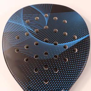 Fabricante profesional 2025, recién llegados, tecnología mejorada, altamente elástica, duradera, logotipo personalizado, raqueta de Pádel de fibra de carbono - Product Image 2