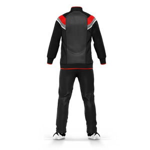 Chándal para hombre, chaqueta con cremallera y pantalones cónicos, conjunto de chándal deportivo de mezcla de poliéster para correr, atuendo diario informal - Product Image 3