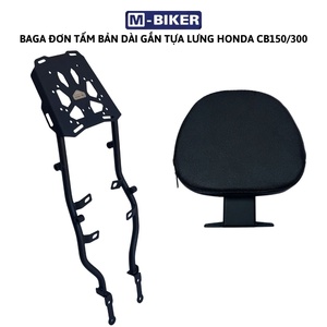 Portaequipajes Trasero con Respaldo para Honda CB150/CB300, Hecho de Plástico ABS Resistente - Product Image 2