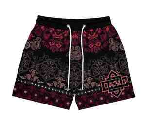 Vente en gros de short en maille de jogging d'entrejambe de 5 pouces personnalisé pour hommes respirant été mode poches solide décontracté Sublimation entrejambe - Product Image 5