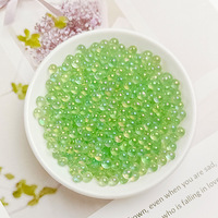 Perles de verre à bulles sans trou de 5 mm, 450 g/sac, perles rondes irisées, accessoires faits main pour la décoration de table et la décoration