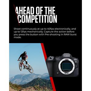 24.2MP Full Frame Mirrorless <b>Camera</b> Body 40fps Continuous Shooting 4K 60p Video 8-Stops <b>Stabilization</b> Dual Pixel CMOS Auto HD - Product Image 4