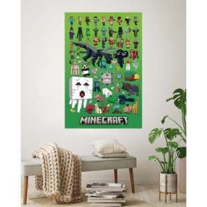 Modern Style Minecraft Character Montage <b>Poster</b> Made of Paper for Wall Decor - Product Image 3