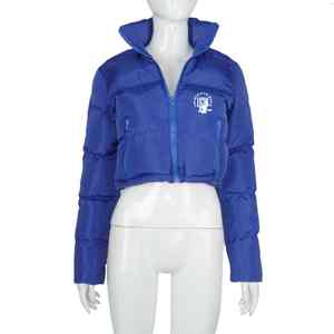 UNIQUE GYM WEAR Chaqueta Acolchada Impermeable y Cortavientos para Mujer con Cuello Desmontable, Capucha, Mangas Largas, Cierre de Cremallera y Colores Personalizables - Product Image 1