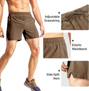 กางเกงขาสั้นผู้ชายแบบแห้งเร็ว, มีกระเป๋ากันน้ำน้ำหนักเบาแห้งเร็วกางเกงออกกำลังกายในยิม - Product Image 3