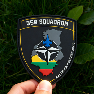 Parche de PVC 3D de policía aérea báltica personalizada, insignia de goma de misión báltica para chaquetas, mochilas y Airsoft - Product Image 5