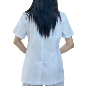 Customized Nurse Hospital Uniforms <b>Long</b> <b>Sleeve</b> Lab Coat 100% Polyester Women <b>Men</b> Unisex Scrub Label Doctor Uniform <b>White</b> Lab - Product Image 5