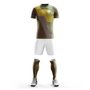 Ensemble d'uniformes de football personnalisés pour les équipes professionnelles |   Tailles pour hommes, femmes et jeunes |   Vêtements de sport légers et à séchage rapide en gros - Product Image 3