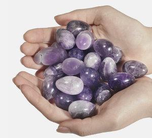 หินควอทซ์ธรรมชาติคริสตัลไข่อัญมณีการออกกำลังกายรักษากังวลปาล์มหินเรกิโดยคริสตัลอัลลิฟและอาเกต - Product Image 2