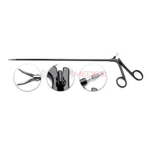 Pinza laparoscópica Manual Premium, instrumentos quirúrgicos alemanes de acero inoxidable de alta calidad para cirugía General, certificado ISO - Product Image 1