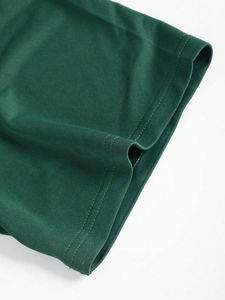 เสื้อยืดลำลองผู้ชาย แฟชั่นฤดูร้อน แขนสั้น คอกลม ไซส์ใหญ่ ผ้าโพลีเอสเตอร์/คอตตอน ระบายอากาศ ผ้าแคนวาส สีพื้น - Product Image 4