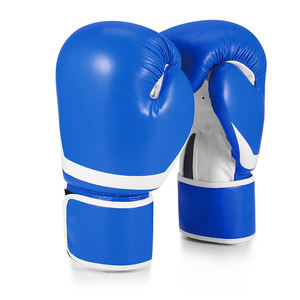 Gants de boxe en cuir PU personnalisés de 8oz 6oz pour hommes respirants légers de haute qualité entraînement combat OEM poinçonnage caractéristiques - Product Image 1