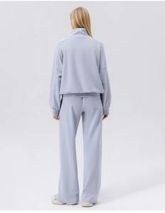 Unisex Lightweight Acid Wash Winter Solid Sweatsuit Custom Logo Printed Hooded Streetwear for Women Own Design <b>Tracksuits</b> Sets - Product Image 5