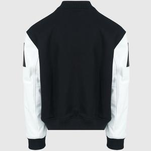 Chaqueta universitaria de béisbol con botones clásicos Premium para hombre, chaqueta universitaria informal con estampado de cuero, unisex - Product Image 5