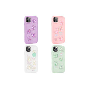 Funda de Silicona Brillante con Figura en Relieve Netzy para iPhone 11 Pro Max, Silicona Suave Electrochapada en Blanco para Chicas, También Compatible con XR - Product Image 2