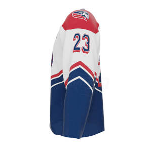 Maillot de hockey sur glace à manches longues de haute qualité, de style différent avec nom d'équipe personnalisé, meilleur matériau compatible OEM - Product Image 4