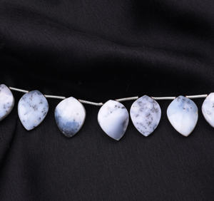 Natural Faceted Dendrite Agate Beads White Round Loose Gemstone Beads for Handmade <b>Bracelets</b> and Necklace Making - Product Image 6