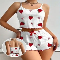 Ensemble de pyjama pour femmes de haute qualité, vêtements de nuit grande taille avec shorts, lot de vêtements en gros pour la saison de printemps, surplus de production