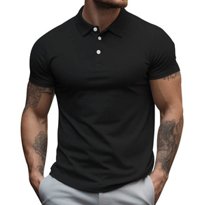 Hot Selling <b>Men's</b> Blank T-<b>shirts</b> Polo <b>Shirts</b> Custom Logo Polyester Fitted Breathable Golf Polo <b>Shirt</b> Polo <b>Shirt</b> For <b>Men</b> - Product Image 2