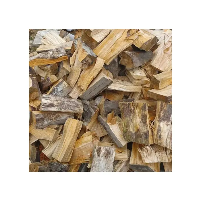 Horno de leña seca de haya/roble Leña seca en bolsas Leña de roble en paletas