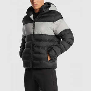 Venta al por mayor de encargo regular burbuja Puffer chaqueta de los hombres personalizados cálido invierno empacable ligero Puffy chaquetas Abrigo acolchado - Product Image 5