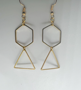 Boucles d'oreilles indiennes Minimal Brass Jewelry Round Drop Hook Ensemble de boucles d'oreilles de mariée de qualité supérieure à un coût abordable - Product Image 5