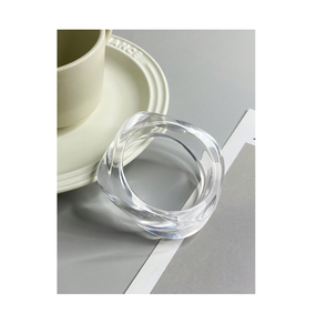 ดีไซน์ใหม่ดูหรูหราอะคริลิคผู้หญิงผู้หญิงกําไลข้อมือ 2 ชิ้น ดีไซน์ที่ยอดเยี่ยมและทําด้วยมือเงาขัดเงา - Product Image 3