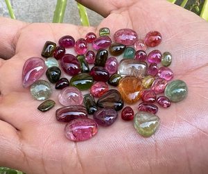 Véritable AA + Tourmaline Cabochon Lot Rare Multi Tourmaline Cabochon Gemstone Loose Tourmaline Gemstone For Luxury Jewelry Making - Product Image 3