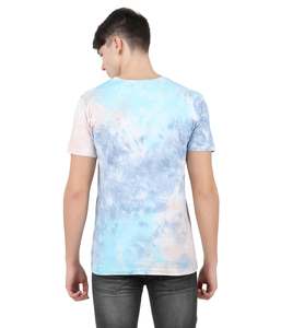Camiseta de cuello redondo de alta calidad para hombre, de algodón 100% Jersey, sensación suave, estampado Tie Dye, manga corta, estilo Formal, diseños geniales personalizados - Product Image 3