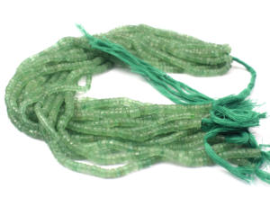 Handmade Heishi Shape Green Aventurine <b>Beads</b> Natural Green Aventurine Strands Jewelry Findings & Components - Product Image 2