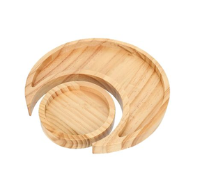 ถาดไม้คุณภาพเยี่ยม รูปทรงพระจันทร์ สำหรับใส่คุกกี้และขนมหวาน ถาดไม้ราคาสุดคุ้ม - Product Image 1