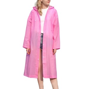 Chubasquero de PVC Unisex de alta calidad de 145*68cm, traje de Camping negro impermeable grueso para hombres y mujeres - Product Image 6