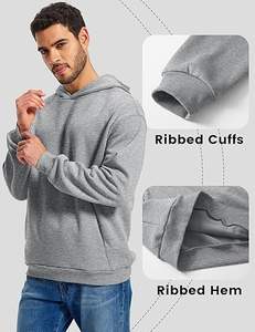 Casual Everyday <b>Hoodie</b> <b>Men</b> Women <b>Oversized</b> <b>Fleece</b> Pullover Loose Fit Black <b>Hoodie</b> - Product Image 6