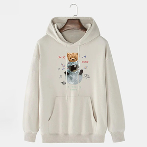 เสื้อมีฮู้ดผ้าฝ้าย100% 450 GSM แนวสตรีทพิมพ์ลายได้ตามต้องการ - Product Image 4