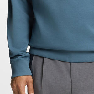 Sweat-shirt pour homme coupe classique / Prix de gros avec col zippé montant, pull de haute qualité avec logo personnalisé, vêtement décontracté 2026 - Product Image 3