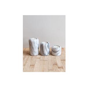 Support de bougie chauffe-plat en marbre de luxe - pour cadeaux d'entreprise de Pâques, fait à la main et résistant à la chaleur, pièce décorative élégante - Product Image 1