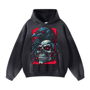 Vente en gros Chandail à capuchon en molleton Mode décontractée Sweat à capuche personnalisé Sweat à capuche imprimé confortable en polyester Bon marché OEM personnalisé - Product Image 1