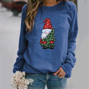 Custom OEM/ODM Long Sleeve Winter Pullover <b>Sweater</b> Digital Printing <b>Christmas</b> Snowman Pattern Men Women's Hoodies Sweatshirts - Product Image 4