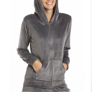 100% conjunto de chándales de terciopelo de manga larga de alta calidad para mujer, gran oferta, chándal de terciopelo ajustado de 2 piezas para mujer - Product Image 4