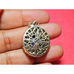 จี้ทำมือจากลาบราโดไรต์แท้ 100% เงินแท้ 925 ประดับเซอร์โคเนีย สำหรับผู้หญิง เครื่องประดับงานเลี้ยงสุดหรู ดีไซน์ Wanderlust - Product Image 3