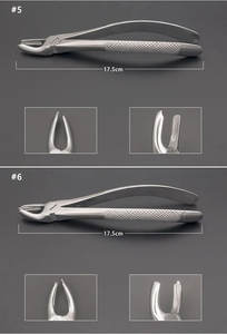 Lot de 10 pinces d'extraction de dents pour adultes et 7 pinces d'extraction de dents pour enfants outils chirurgicaux dentaires pour la dentisterie - Product Image 2