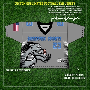 Camisetas de fútbol americano de alta calidad para niños con logotipo personalizado, camisetas de jugador de fútbol americano con costuras bordadas, pantalones cortos transpirables Plus - Product Image 2