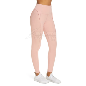 Leggings de Yoga Sólidos Personalizados de Último Diseño, Leggings de Mujer de Alta Calidad Transpirables de Spandex/Poliéster al por Mayor - Product Image 4