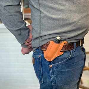 Funda plegable para cuchillo para hombre, funda para cuchillo al aire libre, funda para cuchillo de bolsillo de cuero Real para cinturón - Product Image 4