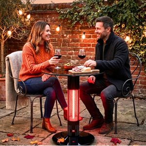 ELCON RCCT-750 Infrared Heated Table 1500W Golden IR Black Cold Rolled Steel Remote Control - Product Image 5