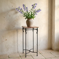 Table d'appoint moderne en fer et marbre, mobilier d'appoint de luxe, table d'appoint en fer faite à la main pour hôtel, restaurant, fournisseur de mobilier d'intérieur