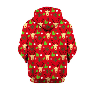 Unisex <b>Christmas</b> <b>Hoodies</b> 100% Cotton Anti-Wrinkle High Breathable Lightweight Adjustable Drawstring Hood Pocket Fully Customized - Product Image 5